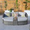 Direct Wicker Outdoor Wicker Sofa Daybed Patio Sunbed – 5-Piece Set