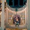 “Elf Out the Door” Tree‑Hugger Gnome Statue