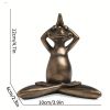 Mini Meditation Yoga Frog Resin Statue