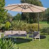 10' Patio Solar Cantilever Umbrella – Offset with Tilting System