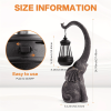 Solar Elephant Statue – Outdoor Garden Resin Elephant Sculpture with LED