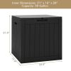 30‑Gallon PP Deck Box – Storage, Seat & Side Table