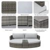 Direct Wicker Outdoor Wicker Sofa Daybed Patio Sunbed – 5-Piece Set
