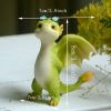 Miniature Fairy Garden Dragon Figurines – Pink Dragon Reading & Baby