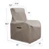 Outdoor Patio Furniture Chair Protective Storage Cover with Drawstring