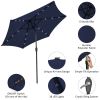 10 ft Outdoor Patio Umbrella with Solar LED Lights