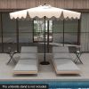 9 ft Patio Umbrella with Crank & Push‑Button Tilt
