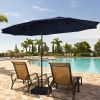 15 ft Double‑Sided Patio Umbrella with Crank & Base