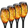 4/8/12‑Pack Solar Torch Lights – 12 LED Flickering Flames