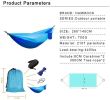 Camping Hammock with Mosquito Net – Ultralight Portable Nylon Swing