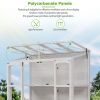 78" Wooden Walk‑In Greenhouse Cold Frame with Skylights