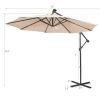 10' Patio Solar Cantilever Umbrella – Offset with Tilting System