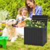 30‑Gallon PP Deck Box – Storage, Seat & Side Table