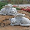 Resin Angel Pet Memorial Statue – Dog/Cat Garden Marker