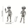Outer Space Alien Resin Statue – Mini Sci‑Fi Garden Figure