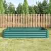 Green Metal Rectangle Raised Garden Bed – 6' x 3' x 1'