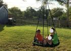 Detachable Spider Web Tree Swing – Outdoor Hanging Platform Swing Seat