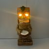 Drum Tiki Solar Flickering LED Garden Light