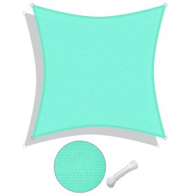 12'x12' Square Sun Shade Sail (Option: Pearl Aqua)