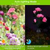 2-Pack Solar Rose Flower Pathway Lights