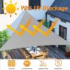 Artpuch Custom Size Dark Grey Sun Shade Sail Triangle – 185 GSM UV Block Canopy