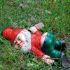Drunken Garden Gnome Resin Statue – 5.91" Funny Weatherproof Gnome (Variants)
