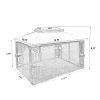 13' x 10' Patio Gazebo – Double‑Roof Canopy with 4‑Side Mesh