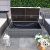 Direct Wicker Outdoor Patio Conversation Set with Storage Box and Cushions