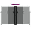 Retractable Side Awning – Anthracite Polyester with PU Coating