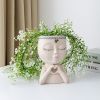 Flying Kiss Girl Figure Flower Pot – Resin Planter