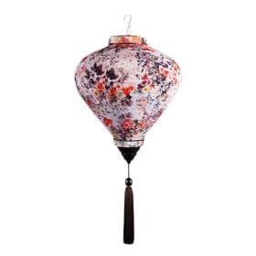 Traditional Chinese Festival Lantern - 12" (Option: Grey Floral)