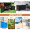 88‑Gallon Rattan Garden Patio Storage Container Box