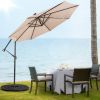 10' Patio Solar Cantilever Umbrella – Offset with Tilting System