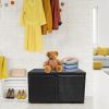 88‑Gallon Rattan Garden Patio Storage Container Box