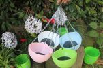 Self‑Watering Hanging Pot with Drainer – Indoor/Outdoor Planter Basket