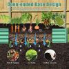 6' x 3' x 1' Galvanized Raised Garden Bed – Green & Gray