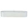 Large Galvanized Steel Raised Garden Bed – Silver
