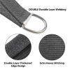 Artpuch Custom Size Dark Grey Sun Shade Sail Triangle – 185 GSM UV Block Canopy