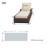 Direct Wicker Adjustable Backrest Rattan Chaise Lounge Set with Cushions