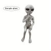Outer Space Alien Resin Statue – Mini Sci‑Fi Garden Figure