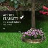Outdoor Bird Bath Feeder with Flower Planter Base – Shell Basin Hummingbird Bath