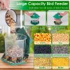 Hanging Gazebo Wild Bird Feeder – Outdoor Bird Seed Station with Large Capacity and 6 Feeding Ports